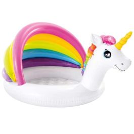 Piscina hinchable unicornio con techo y suelo hinchable (capacidad 45 litros) (1/3 años) 127x102x69 cm Precio: 19.9529. SKU: S2412015