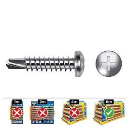 Celo Tornillo punta broca Din 7504n Acero Zincado Ø4,8x16mm Caja 250 unid. Precio: 7.49999987. SKU: S7903760