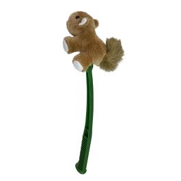 Hunter Juguete para Perros Flingerz Ardilla Peluda con Lanzador Integrado, Nylon Balístico Resistente, Chirriador, Recogida Fácil y Lavable