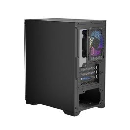 Keep Out XC-201 Caja PC Gaming Micro-ATX/ITX Vidrio Templado ARGB Negro para e-sports, max. GPU 310mm