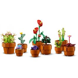LEGO 10329 Plantas Diminutas Icons: Set de Construcción Adorno Floral para Adultos, 9 Especies Exóticas Sin Mantenimiento
