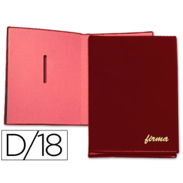 Pardo Portafirmas 0875 18 Departamentos Color Burdeos Portafirmas Piel Acolchado Con Visor 250x335 mm Precio: 45.50000026. SKU: B1ESR6NJWQ