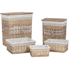 Cesta Ropa Shabby DKD Home Decor Natural Beige 35 x 55 x 47 cm Set de 5 Precio: 91.95000056. SKU: B1HWRGCNA2