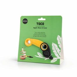 OTOTO Toco Espiralizador de Manzanas Negro/Amarillo Plástico con Agujero para Colgar Apto Lavavajillas