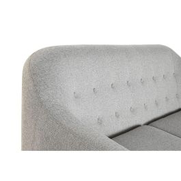 DKD Home Decor Sofá Scandi de 3 plazas, Poliéster/Madera, Gris Natural, 172x82x82 cm, Desmontable
