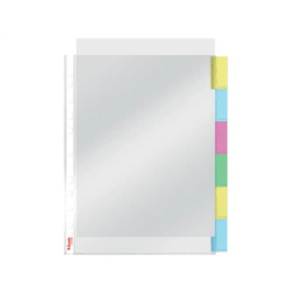 Funda Multitaladro Con Pestañas Esselte Pp 85Μ Cristal Liso A4 11 Tal.Rfzo. Set De 6