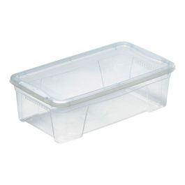 Mondex Space box 3 Caja de almacenaje 8,7 l 42 x 24 x 14 cm transparente apilable con rejilla de ventilación Precio: 5.89000049. SKU: B175HWC8ZB
