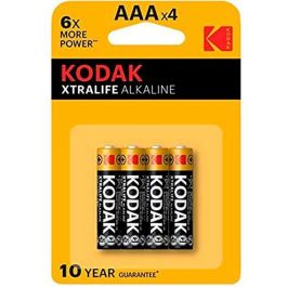 Pilas Kodak Xtralife LR03 AAA 4 Piezas (10 Unidades)