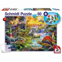 Schmidt Spiele SCH4001504563721 - Figuras de Dinosaurios con Add On - 60 Piezas Precio: 25.69000005. SKU: B1FC9X54MM