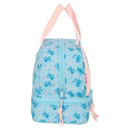 SAFTA Bolsa Portameriendas Ohana Stitch Disney 20x15x20cm Doble Asa y Compartimentos