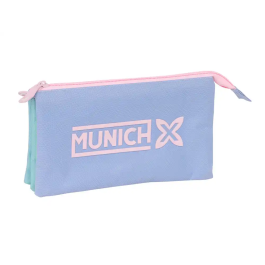Portatodo Triple Munich Mellow Azul Rosa Azul cielo 22 x 12 x 3 cm Precio: 13.50000025. SKU: B13NP7KD9W