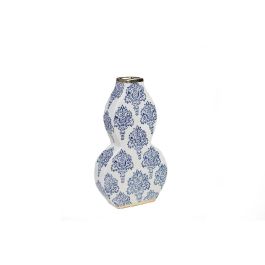 Florero Romimex Azul Blanco Azul/Blanco Porcelana 17 x 30 x 7 cm Precio: 87.89000044. SKU: B16MP6X9RJ