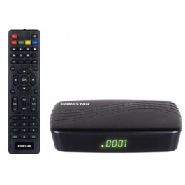 Fonestar Receptor TDT Sobremesa RDT - 700Hd, TDT DVB-T2 HD y DVB-C con Grabación PVR y Timeshift, Reproductor Multimedia USB
