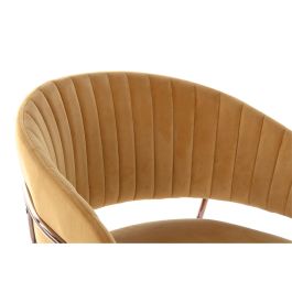 DKD Home Decor Silla Naranja Dorado 53 x 74 x 58 cm (2 Unidades)