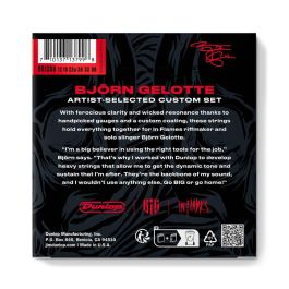 DUNLOP Cuerdas Eléctrica Lab Björn Gelotte In Flames 12-68, Calibres Seleccionados, Recubrimiento Personalizado, Claridad Feroz y Resonancia