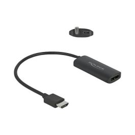 DeLOCK Adaptador HDMI Macho a DisplayPort Hembra 8K @ 30Hz 0.18m con Chip LT6711GX para Resolución 7680x4320, HDR10, HDCP 2.2