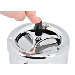 Inde Cenicero Acero Push 9 cm