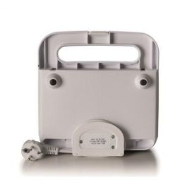 Ariete 1971/01 Sandwichera Breakfast Blanca, Placas Antiadherentes para Sándwiches, Hotdogs, Hamburguesas, Verduras y Carne, Ahorro de Espacio