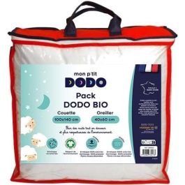 Pack orgánico Edredón 100x140cm + almohada 40x60cm - MON P'TIT DODO - Cálido - 100% Poliéster Fibra hueca siliconada - 1 persona - Pack orgánico Edredón 100x140cm + almohada 40x60cm - MON P'TIT DODO - Cálido - 100% Poliéster Fibra hueca siliconada - 1 persona -