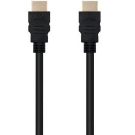 Nanocable 10.15.3801 Cable HDMI V2.0 4K Ultra HD a 60Hz 18Gbps con HDR, ARC y 3D Macho-Macho de 1 metro, Negro