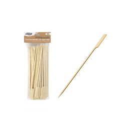 Set de Pinchos para Barbacoa Algon Bambú 100 Piezas 24 cm (12 Unidades)