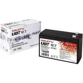 Salicru 013BS000007 Batería UBT 12V 7Ah V2 sellada y hermética, libre de mantenimiento, vida útil 3-5 años, para SAI Salicru