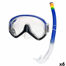 Gafas de Buceo con Tubo AquaSport Azul (6 Unidades) Gafas de Buceo con Tubo AquaSport Azul (6 Unidades)