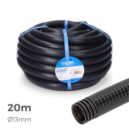Edm Corrugado para exterior PVC, medida interior 13mm, exterior 20mm, longitud 20m, m-20