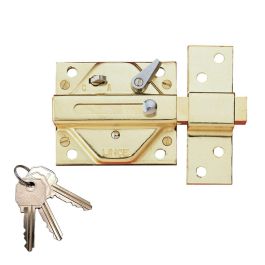 Lince Cerrojo Tradicional 2930HL Hierro Latonado Seguridad Adicional Sobreponer 3 Llaves Serreta Acero Níquel Precio: 52.5000003. SKU: S7919301