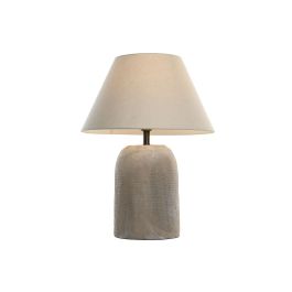 DKD Home Decor Lámpara de Sobremesa Urban Cemento Gris Beige 50W E27 50x50x65 cm