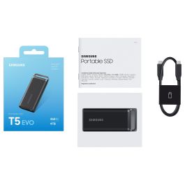 Samsung MU-PH4T0S 4TB Portable T5 EVO USB 3.2 Gen1 SSD 460MB/s Negro