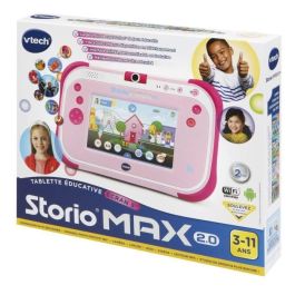 VTECH Storio Max 2.0 Consola 5 5 Pink - Tableta educativa de 5 pulgadas para niños 3-11 años