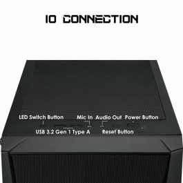 MSI MAG Forge 100M Midi Tower Negro Transparente con Iluminación Púrpura y Panel de Vidrio Templado para PC Gaming