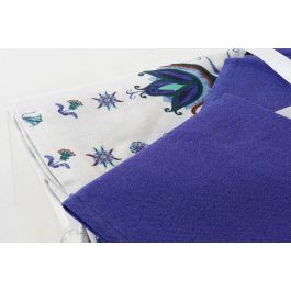 Mantel Tradicional DKD Home Decor Azul Blanco 250 x 0.5 x 150 cm Set de 9 (2 Unidades) Mantel Tradicional DKD Home Decor Azul Blanco 250 x 0.5 x 150 cm Set de 9 (2 Unidades)