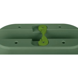 Eda Jardinera Cavaliere Osaka 19,5 L EDA1700490098073 Sistema de Fijación para Balcones y Barandillas Verde Laurel