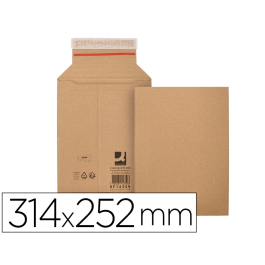 Q-connect Sobre de cartón reciclado 100% Kraft autoadhesivo 314x252x72 mm para envíos Precio: 34.68999941. SKU: B18FAJ8HPB