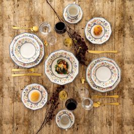 Queen's Ensaladera Cerámica Bengal 26,5 cm Set de 3 Unidades Apto Lavavajillas y Microondas