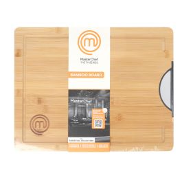 Tabla de cortar bambú con asas 38.5 x 30 cm - Masterchef (6 Unidades) Tabla de cortar bambú con asas 38.5 x 30 cm - Masterchef (6 Unidades)