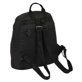 Mochila Casual Mickey Mouse Clubhouse Mickey mood Negro Rojo 25 x 30 x 13 cm