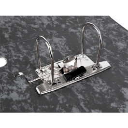 Liderpapel Archivador de Palanca Folio Classic Black Negro Compresor Metal Rado Lomo 75mm