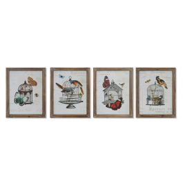 Cuadro Shabby DKD Home Decor Multicolor 2 x 44 x 34 cm (4 Unidades) Cuadro Shabby DKD Home Decor Multicolor 2 x 44 x 34 cm (4 Unidades)