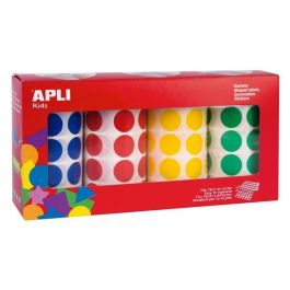 Apli Gomets Redondos 20 mm Caja 4 Rollos Colores Surtidos - 7080 Unidades- Precio: 13.50000025. SKU: S8400675