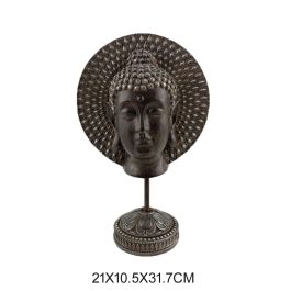 DKD Home Decor Figura Decorativa Oriental Buda Marrón Oscuro de Resina y Metal, Conjunto 4 Unidades 10.5x31x21 cm Precio: 39.4581. SKU: B1F2WJXJ32