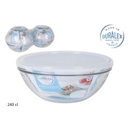 Duralex Fiambrera Red 2.4L con Tapa Transparente, Ø23 x 9.3 cm (4 Unidades) Precio: 20.89000023. SKU: S2212739