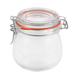 La Mediterranea Tarro Hermético de Vidrio con Cierre Clip 350 ml (12 Unidades)