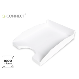 Q-connect Bandeja sobremesa plástico blanco opaco 240x70x340 mm
