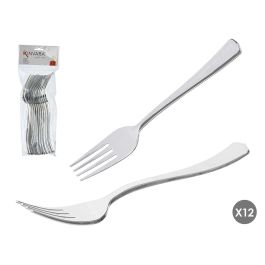 Set 12 Tenedores de Plástico Plateado Kinvara - 9.5x24.5x2.5 cm (48 Unidades) Precio: 46.9951537. SKU: B136XQPSR8