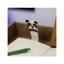 Wondee Lámpara de Lectura Minecraft Panda LED, Inspirada en Videojuego, Accesorio Oficial para Fans