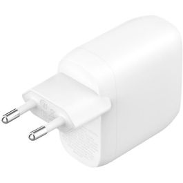 Belkin WCB010VFWH Cargador USB-C PD 3.1 PPS 60W Carga Rápida para iPhone y Galaxy, Blanco