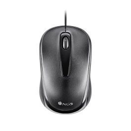 NGS Ratón Easydelta USB 1200 Dpi Óptico, Ergonomico para Diestros y Zurdos